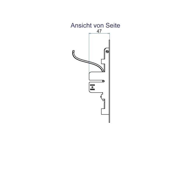 Produktbild WAD 146 460  -  Wandauslass WAD Rahmen mit Klappdeckel Typ 46, weiss